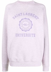 Saint Laurent logo-print oversized sweater
