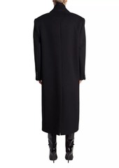 Saint Laurent Long Coat In Wool