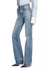 Saint Laurent Long Straight Jeans in Charlotte Denim