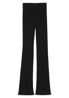 Saint Laurent Low-Waisted Pants in Ribbed Wool