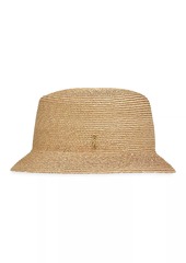 Saint Laurent Maglina Straw Bucket Hat