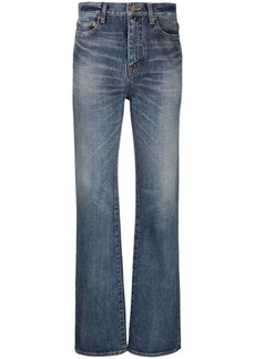 Saint Laurent mid-rise straight-leg denim jeans