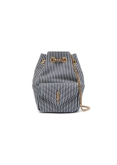 Saint Laurent mini Joe striped bucket bag