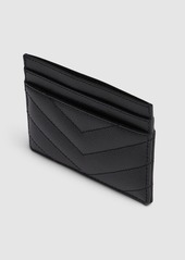 Saint Laurent Monogram Grained Leather Card Holder