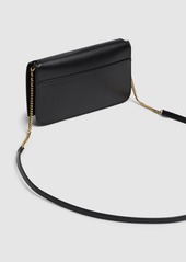 Saint Laurent Cassandre Leather Phone Holder W/strap