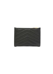 Saint Laurent Monogram logo plaque wallet