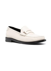 Saint Laurent monogram plaque loafers