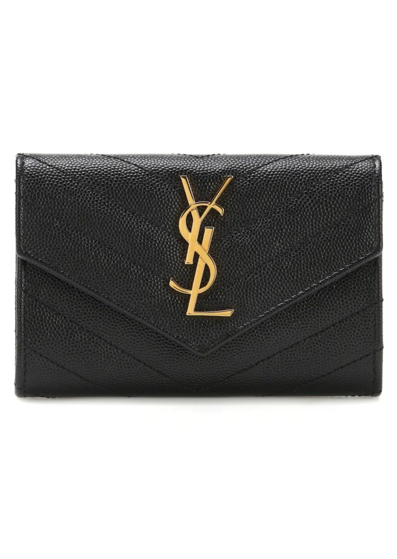 Saint Laurent Monogram Small leather wallet