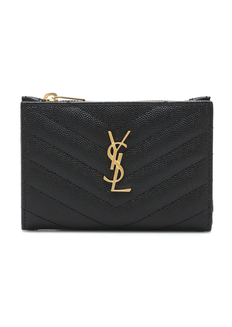 Saint Laurent Monogram zipped leather wallet