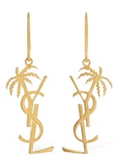 Saint Laurent Ysl Palm Tree Earrings