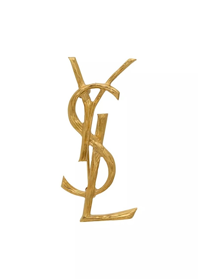 Saint Laurent Opyum YSL Brooch in Metal