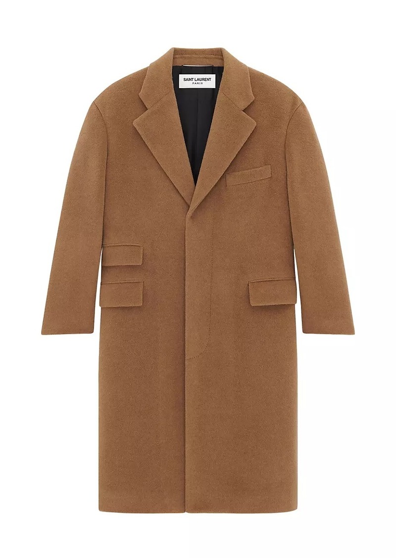 Saint Laurent Oversized Coat In Wool