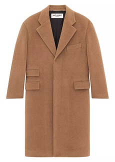 Saint Laurent Oversized Coat In Wool