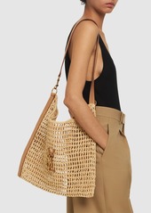 Saint Laurent Oxalis Raffia Shoulder Bag