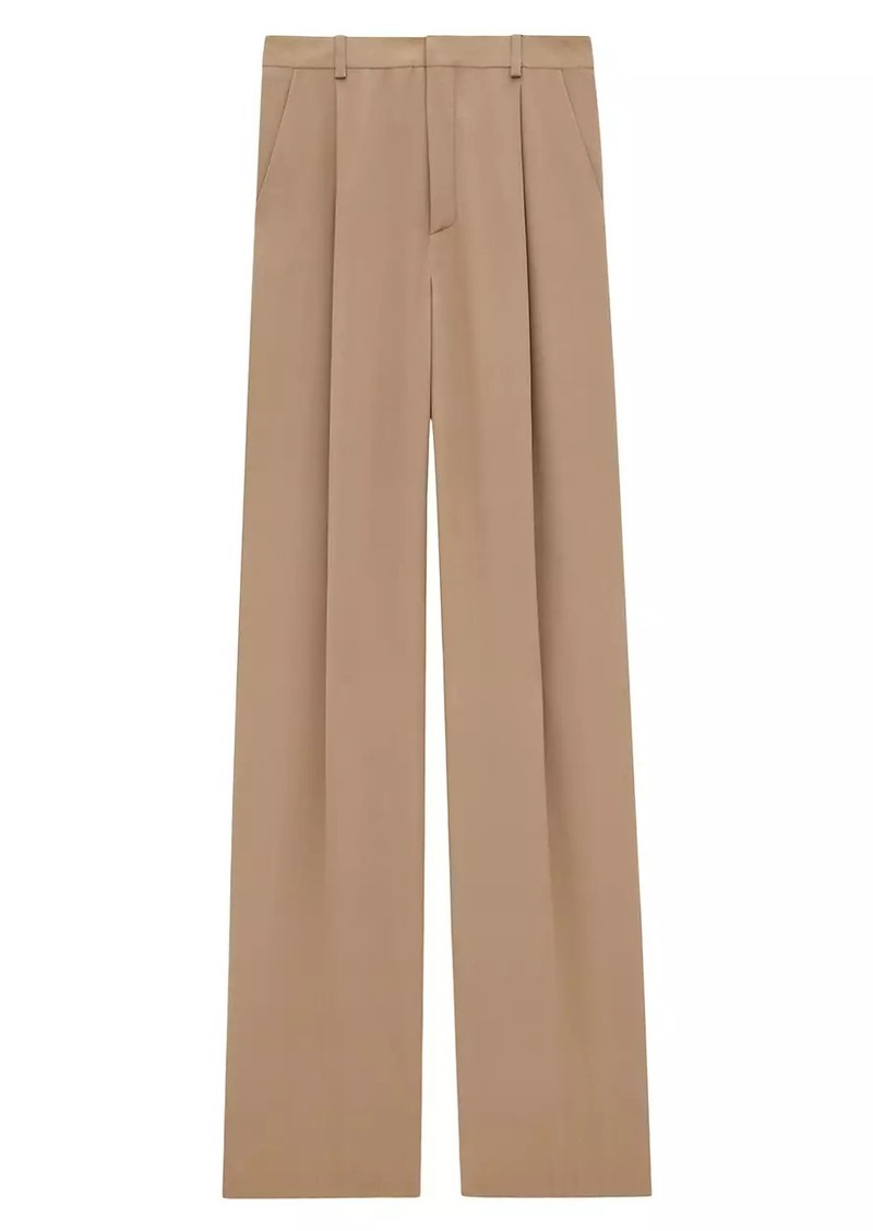 Saint Laurent Pants in Silk Crepe