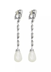 Saint Laurent Pearl Drop Earrings in Metal