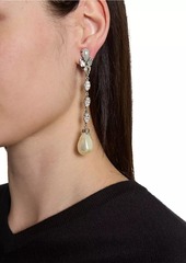 Saint Laurent Pearl Drop Earrings in Metal