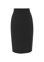 Saint Laurent Pencil Skirt In Grain De Poudre