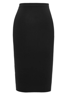 Saint Laurent Pencil Skirt in Ribbed Wool