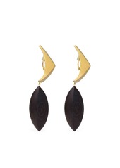 Saint Laurent Pyramide two-tone earrings