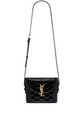 Saint Laurent quilted patent-leather bucket bag