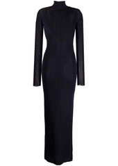 Saint Laurent roll-neck maxi dress