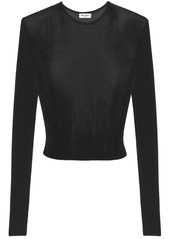 Saint Laurent round-neck fine-knit top