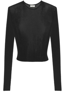 Saint Laurent round-neck fine-knit top