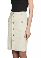 Saint Laurent Saharienne Mini Skirt in Canvas