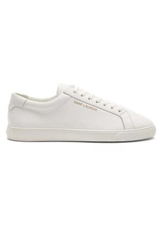 Saint Laurent - Andy Leather Trainers - Womens - White