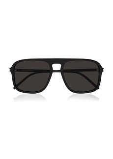 Saint Laurent - Aviator-Frame Acetate Sunglasses - Black - OS - Moda Operandi