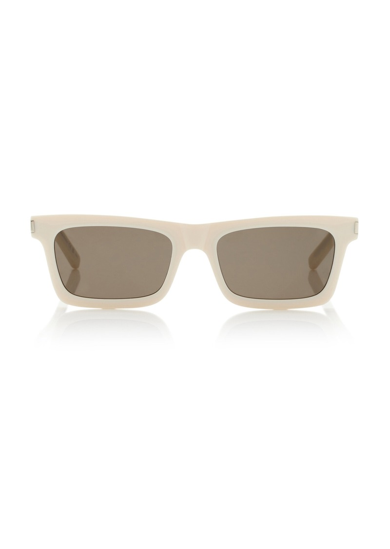 Saint Laurent - Betty Square-Frame Acetate Sunglasses - Ivory - OS - Moda Operandi