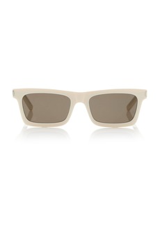 Saint Laurent - Betty Square-Frame Acetate Sunglasses - Ivory - OS - Moda Operandi
