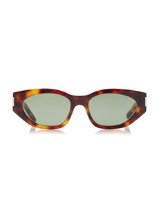 Saint Laurent - Cat-Eye Tortoiseshell Acetate Sunglasses - Brown - OS - Moda Operandi