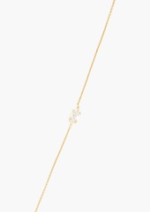 Saint Laurent - Gold-tone crystal necklace - Metallic - OneSize