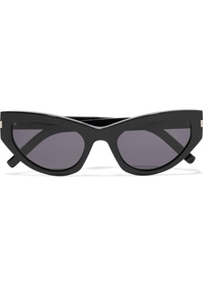 Saint Laurent - Grace cat-eye acetate sunglasses - Black - OneSize