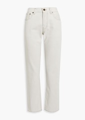 Saint Laurent - High-rise straight-leg jeans - White - 32