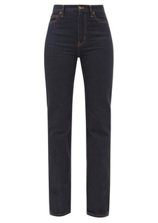 Saint Laurent - Janice Straight-leg Jeans - Womens - Dark Denim