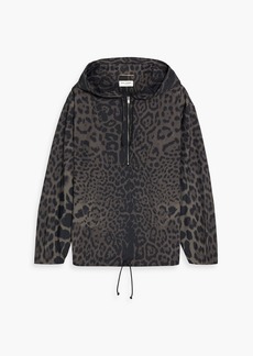 Saint Laurent - Leopard-print shell hooded jacket - Animal print - FR 40