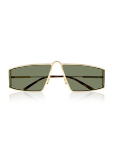Saint Laurent - Metal-Frame Sunglasses - Gold - OS - Moda Operandi