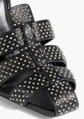 Saint Laurent - Oak studded leather sandals - Black - EU 35