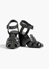 Saint Laurent - Oak studded leather sandals - Black - EU 35