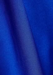 Saint Laurent - One-shoulder ruffled silk-satin mini dress - Blue - FR 38