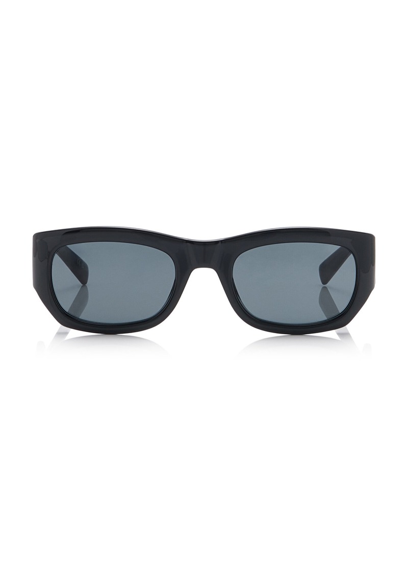 Saint Laurent - Square-Frame Acetate Sunglasses - Black - OS - Moda Operandi