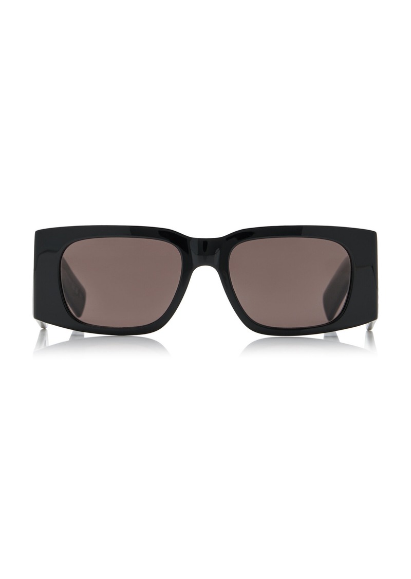 Saint Laurent - Square-Frame Acetate Sunglasses - Black - OS - Moda Operandi