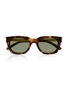 Saint Laurent - Square-Frame Acetate Sunglasses - Brown - OS - Moda Operandi