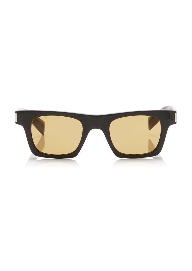 Saint Laurent - Square-Frame Acetate Sunglasses - Brown - OS - Moda Operandi