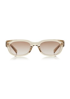 Saint Laurent - Square-Frame Acetate Sunglasses - White - OS - Moda Operandi