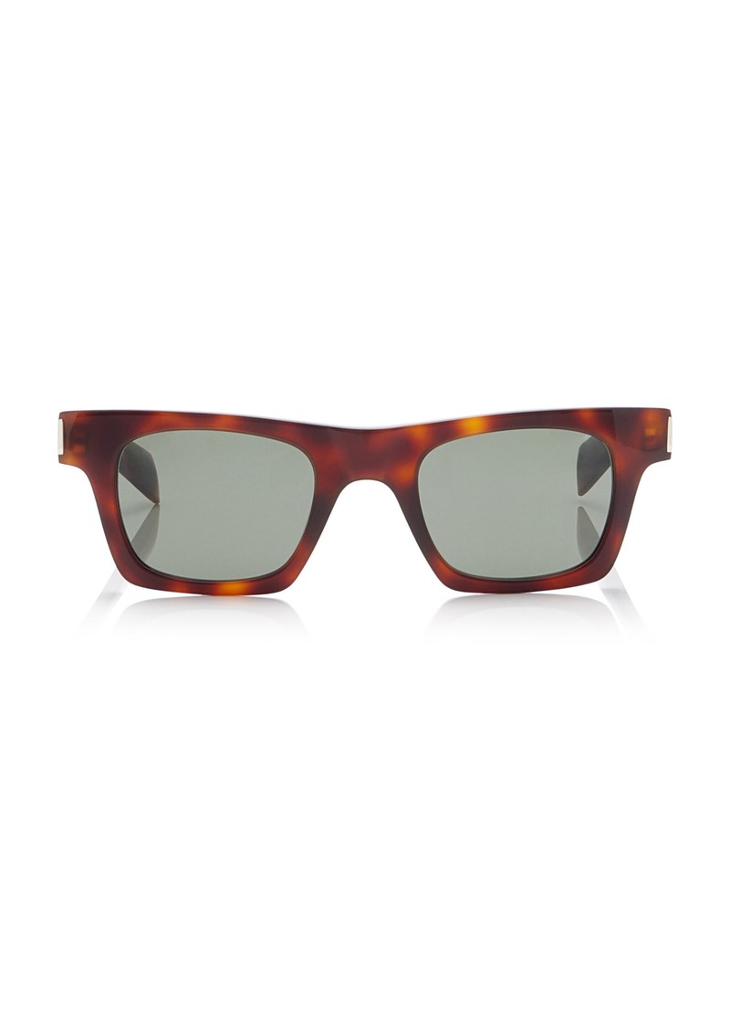 Saint Laurent - Square-Frame Tortoiseshell Acetate Sunglasses - Brown - OS - Moda Operandi