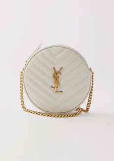 Saint Laurent - Vinyle Round Quilted-leather Cross-body Bag - Womens - White